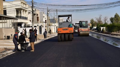 17 هەزار مەتر دووجای گوندێک كۆنكریت و قیر كرا