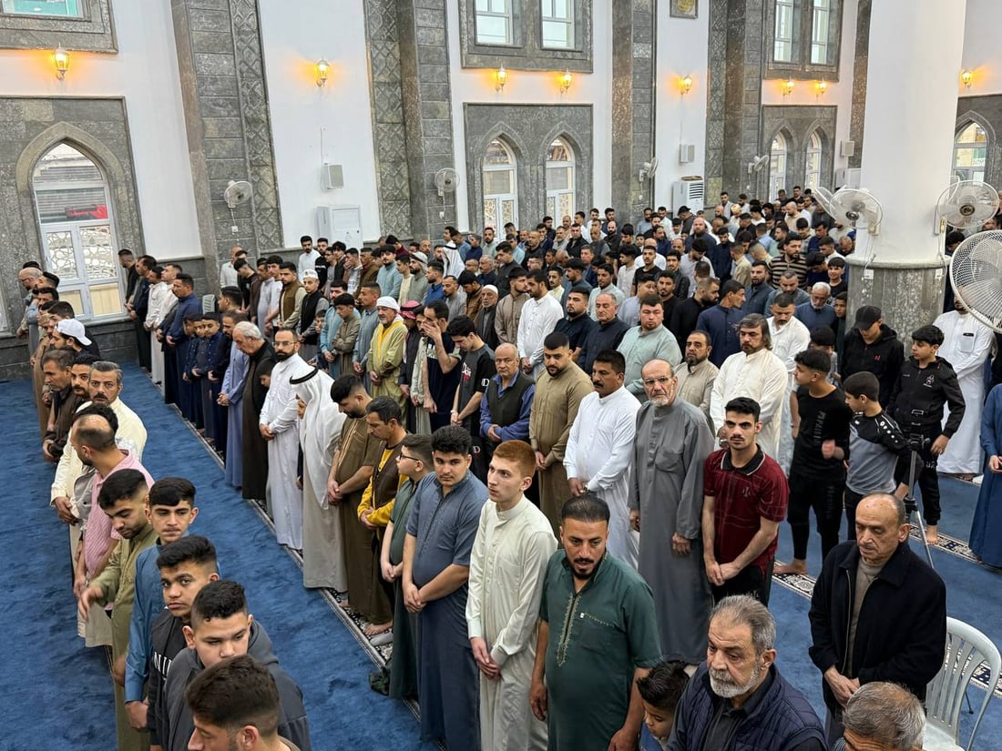 964 غطت صلوات العيد في كل العراق والختام من جامع النبي شيت بأيمن الموصل