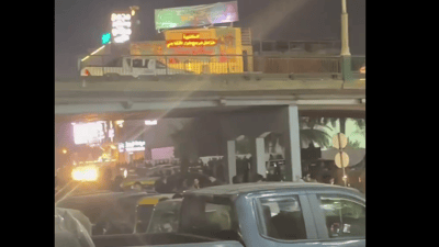 فيديو: تحصن بالقنابل تحت الجسر.. انتهاء توتر وسط العمارة بهروب المتهم