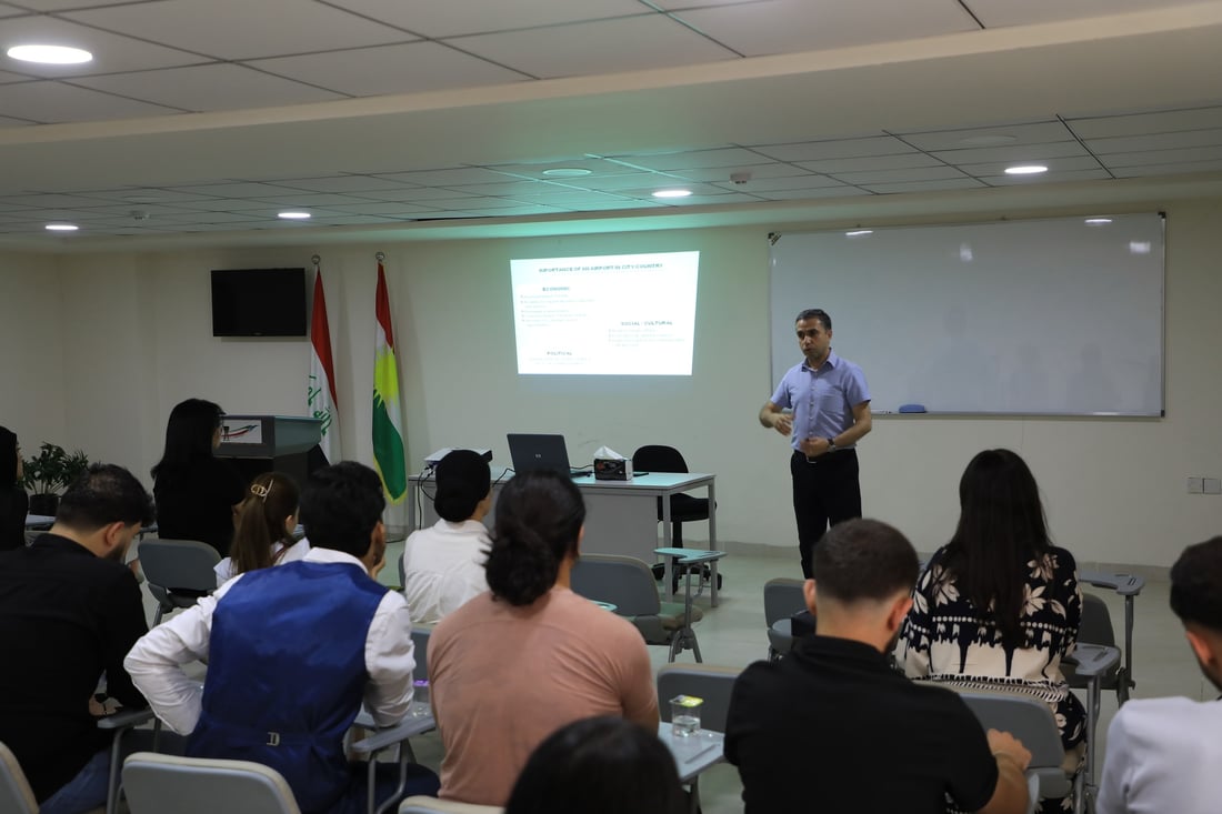 فڕۆکەخانەى نێودەوڵەتیى سلێمانى خوێندكاران ئاشناى فڕۆکەخانەو فڕۆکەوانی ده‌كات