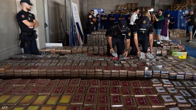 زیاتر لە نۆ تۆن مادەی هۆشبەر لە ئیسپانیا گیرا