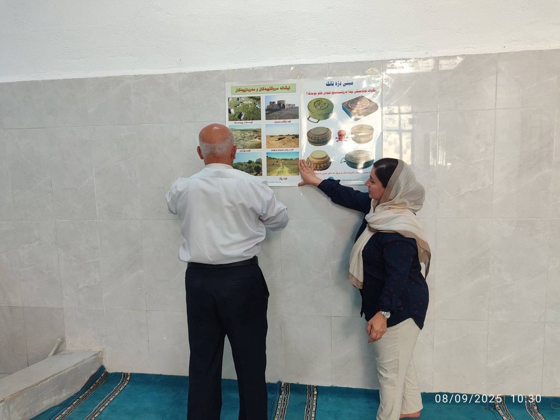 ماڵ به‌ ماڵى گوندکانی سلێمانى دەگەڕێن و رێنمایی خۆپاراستنیان پێشكه‌ش كردوون