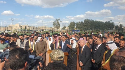 صور: تجمع المئات من العرب والتركمان والايزيدية دعماً لاستحداث محافظة تلعفر