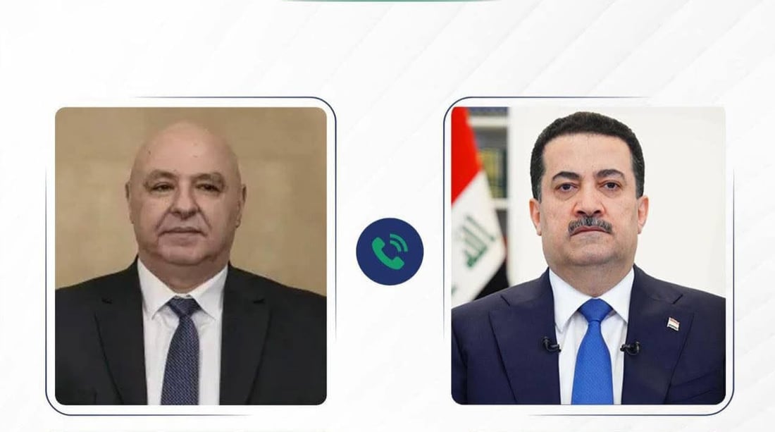 Sudani condemns attacks on Lebanon in call with Aoun