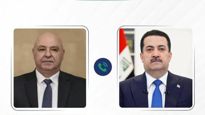 Sudani condemns attacks on Lebanon in call with Aoun