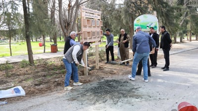 هەولێر؛ لە رۆژی ژینگەی شارەکەدا 7 تابلۆی هۆشیاری لە پارکەکان دانران