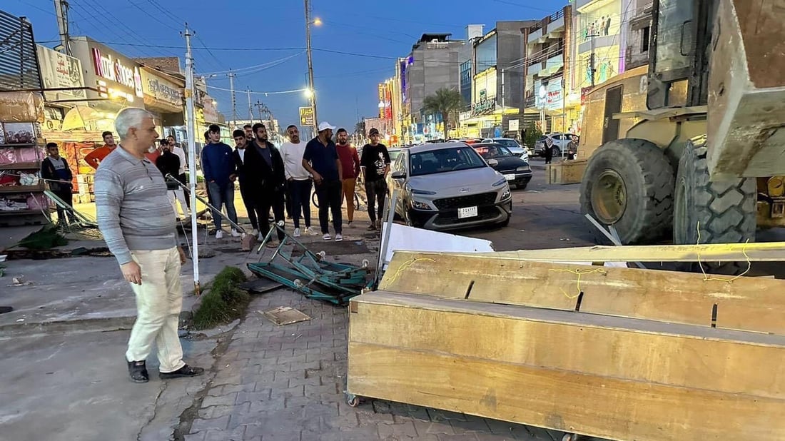 كسبة البسطات: هذه جريمة.. صور من العامرية بعد إزالة تجاوزات شارع العسل