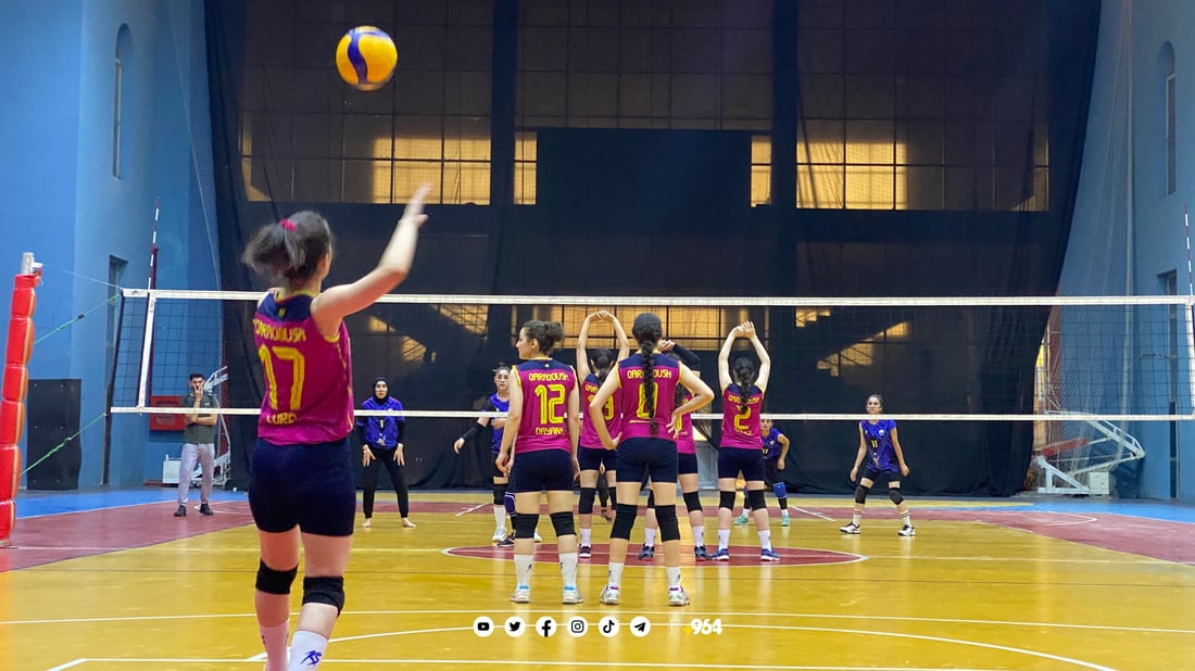 لە بالەی کچانی عێراقدا سلێمانی لە ئافرەتانی هەولێری بردەوە