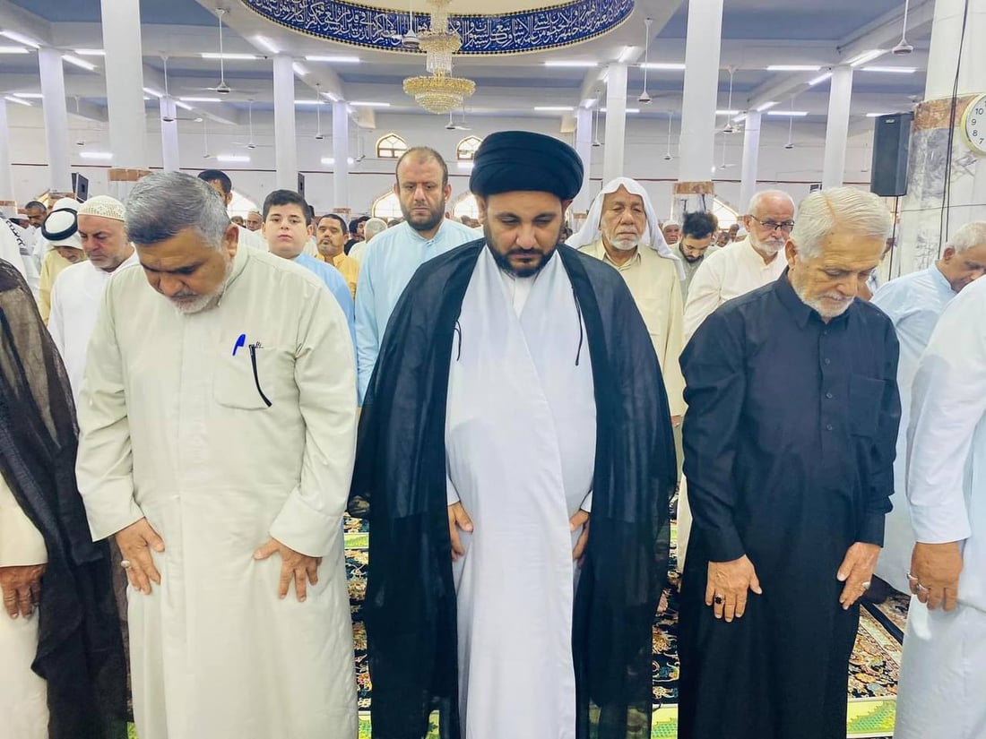صور من صلاة العيد الموحدة في مسجدي الأبلّة والرسول الأعظم وسط وشمال البصرة
