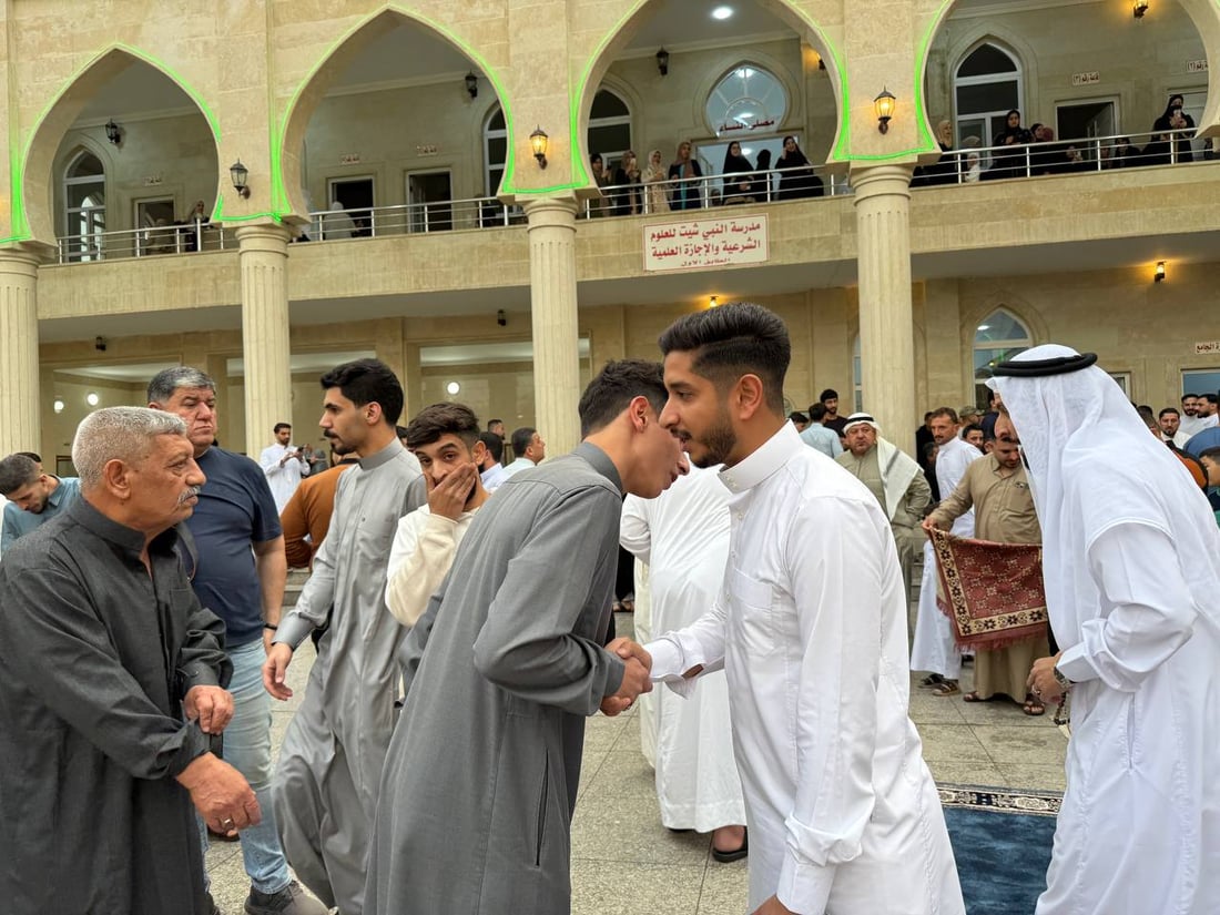 964 غطت صلوات العيد في كل العراق والختام من جامع النبي شيت بأيمن الموصل