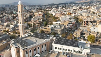 Second Sulaymaniyah mosque switches to solar power