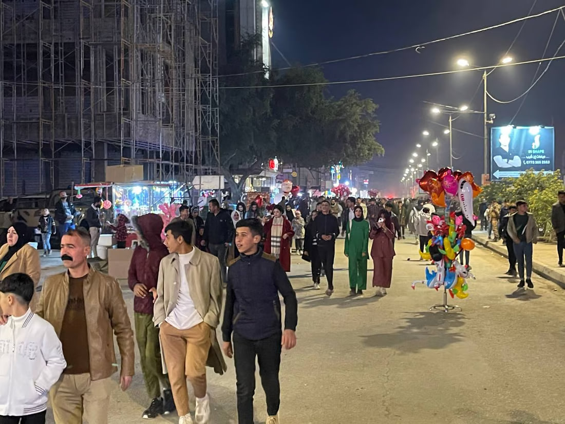Baqubah’s down town Lights Up with New Year’s Celebrations