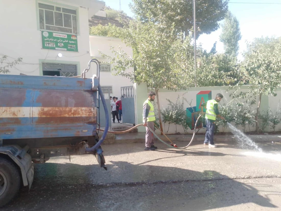 هەڵەبجە خۆى بۆ وەرزى بارانبارین ئامادە دەکات