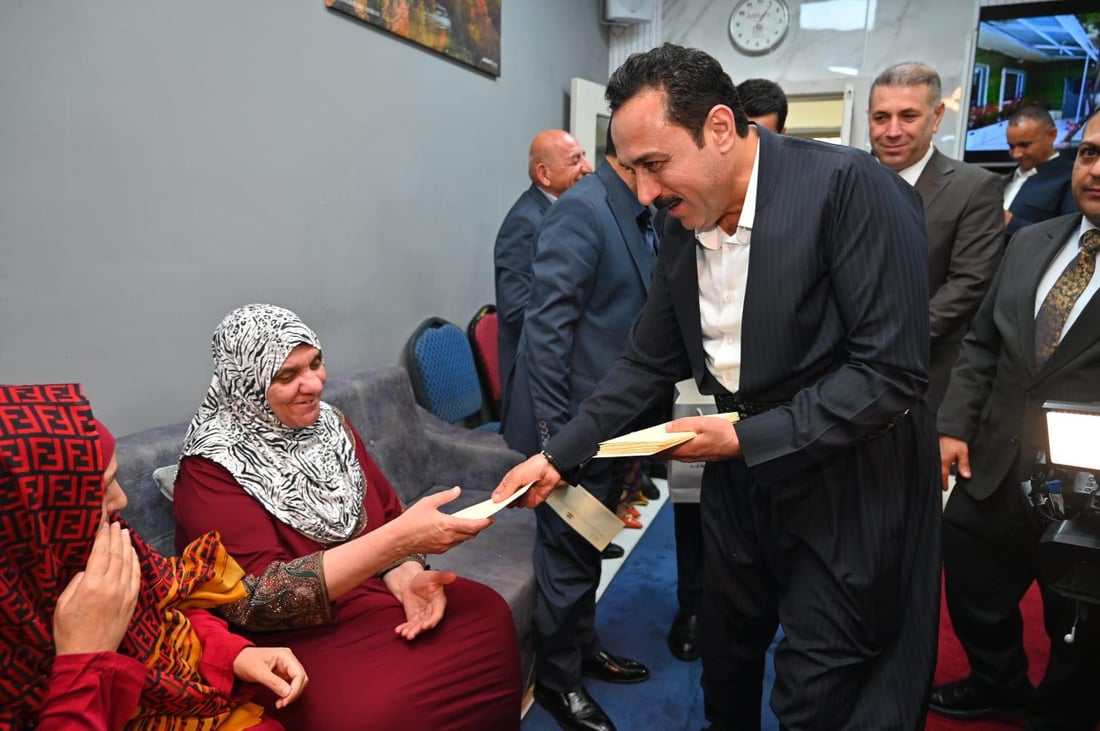 پارێزگاری هەولێر خوانی نیوەڕۆی جەژنی لە ماڵی دنیادیدەکان نۆش کرد