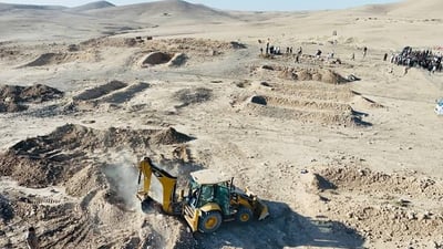 صور: نينوى تبدأ فتح الخسفة “أضخم مقبرة جماعية في تاريخ البشرية”