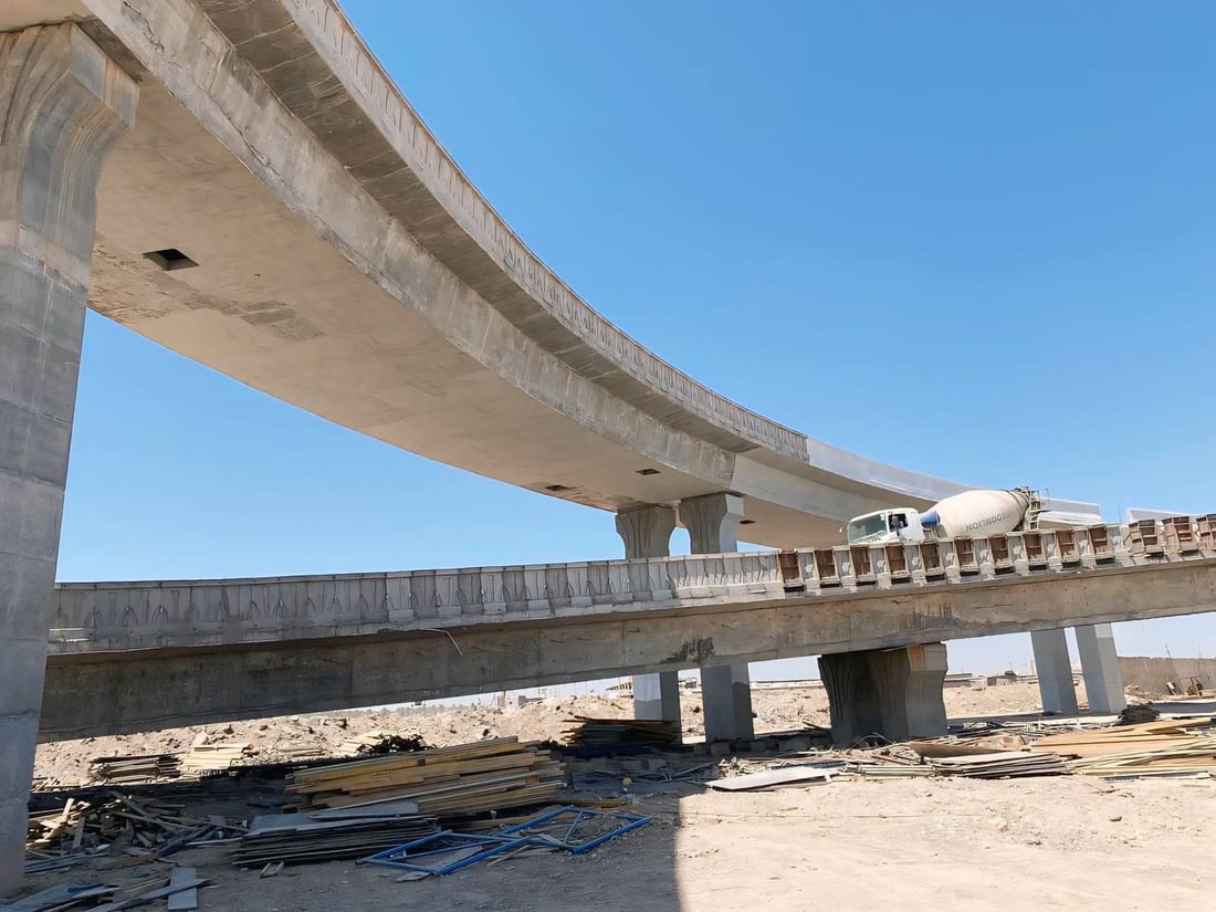 صور: الإعمار تنجز 86% من مجسرات ونفق الكرامة في العمارة