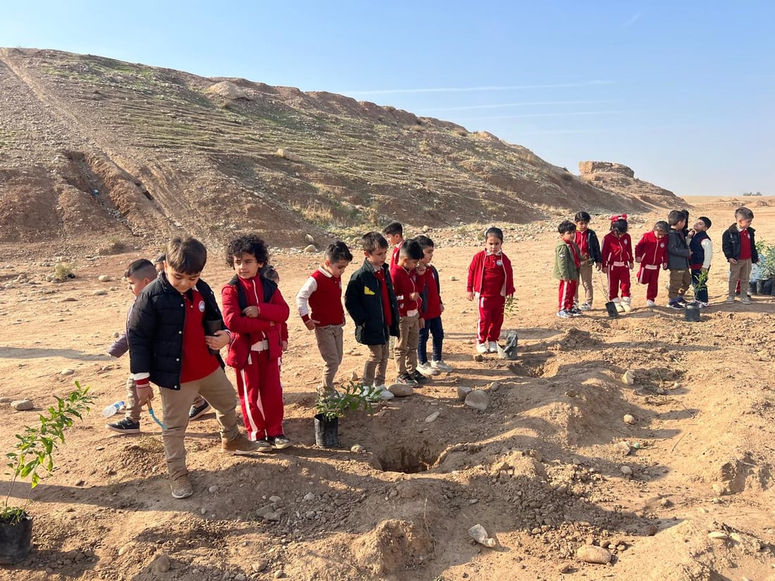 لە دەوربەری ‌بەنداوی ئەڵوەند هه‌ڵمه‌تێكی نه‌مام چاندن به‌ڕێوه‌چوو