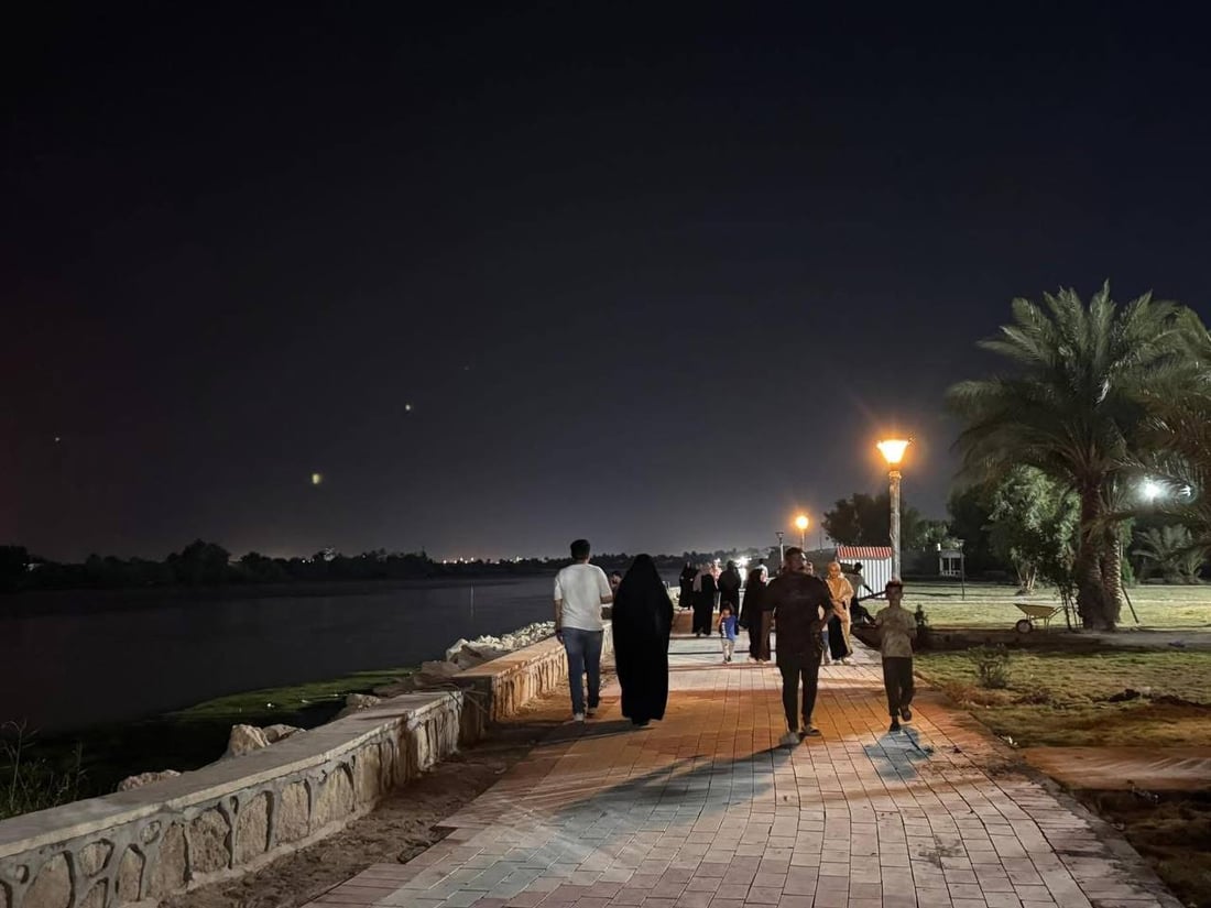 افتتاح حديقة عامة في الكوت أنجزتها البلدية خلال 3 أشهر (صور)