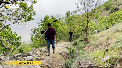   گوندی وەردێ بە هەرەوەزی جۆماڵی جۆگەی گوندەکەیان کرد
