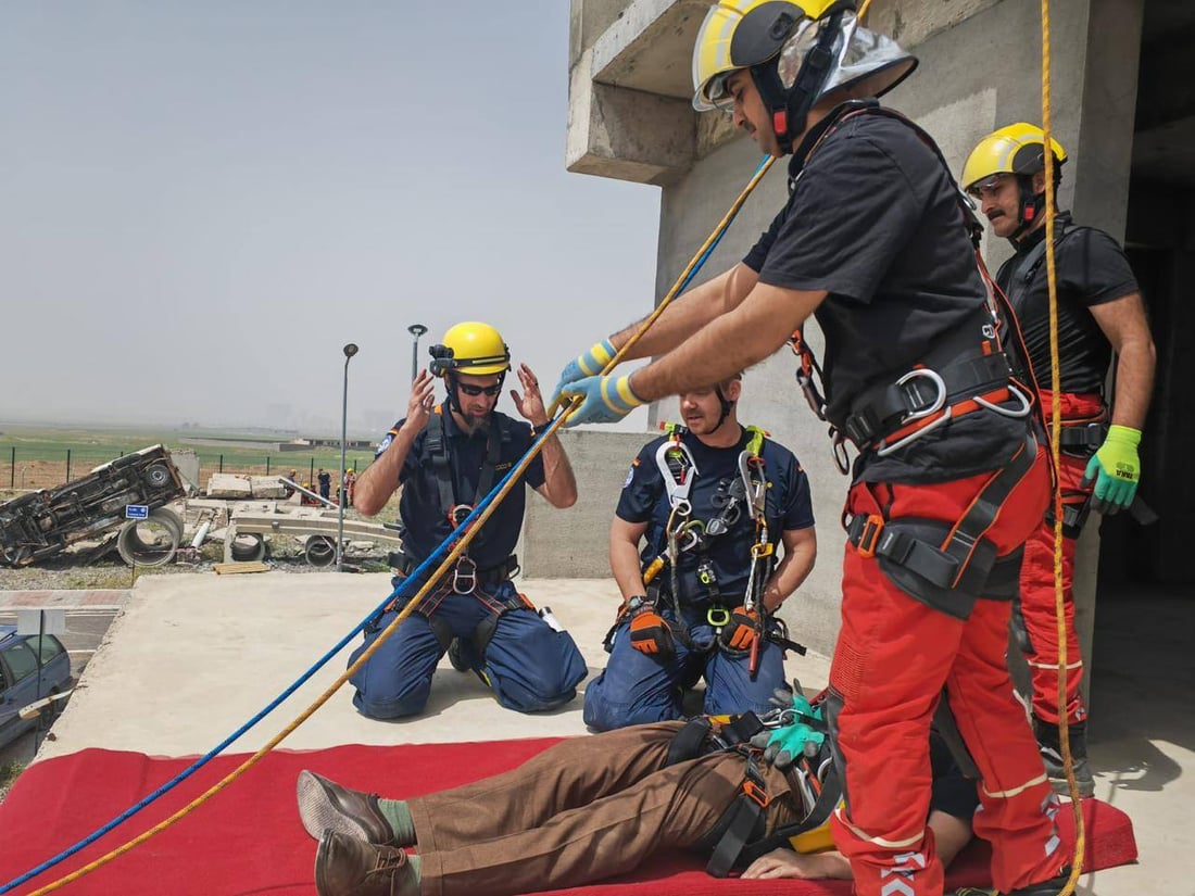 کارمەندانی بەرگری شارستانی هەولێر بوون بە پسپۆڕی رزگار کردن