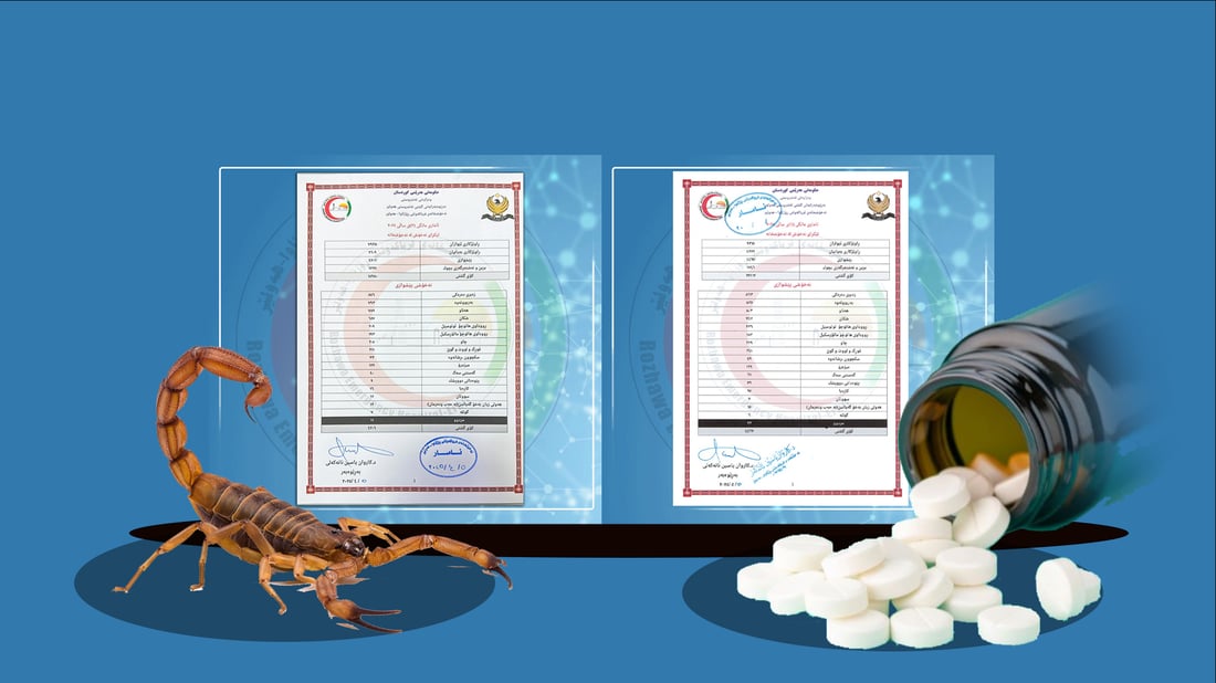 له‌ هه‌ولێر زیان بەخۆگەیاندن به‌ حه‌ب و ده‌رمان و پێوه‌دانى دووپشك زیادیان كردووه‌