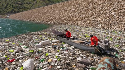 بەنداوی دەربەندیخان لە 11 تۆن خۆڵ و خاشاک پاککرایەوە