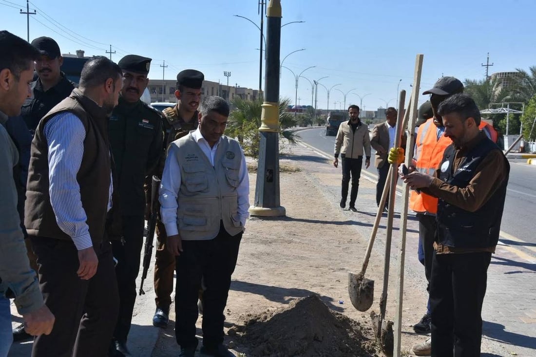 حملة التشجير الربيعية انطلقت.. صور من 8 مدن في الأنبار