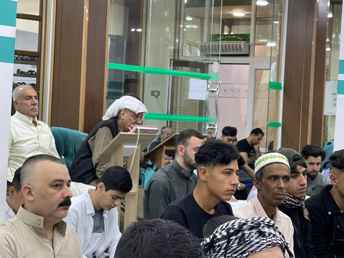 صور من جامع “الحاجة صبرية” في كركوك.. الشيخ “ديار” دعا إلى الصدق وصلة الأرحام