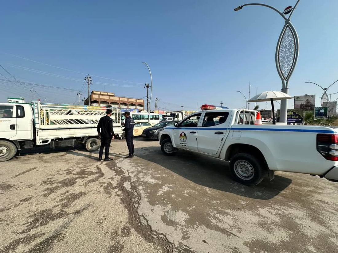 مفرزة جديدة على طريق كركوك أربيل.. فلكة تربك التلاميذ ومحطة الوقود