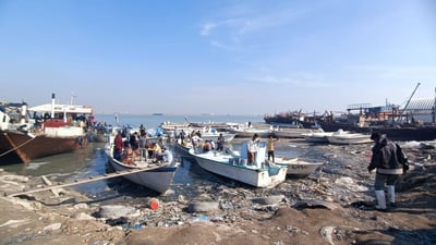 عواصف البحر تغير خارطة الصيد في البصرة.. و”الطرادات” تتجنب الخليج