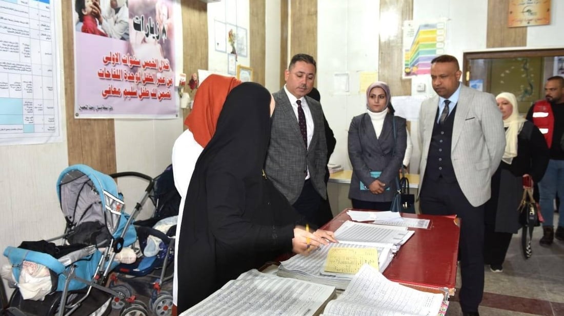 ميسان: حملة لتطعيم أطفال علي الغربي من أمراض الحصبة والشلل