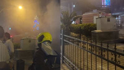 لە شەقامی هەولێر – مەخموور محاویلەیەکی کارەبا لەژێر زەوی ئاگریگرتووە