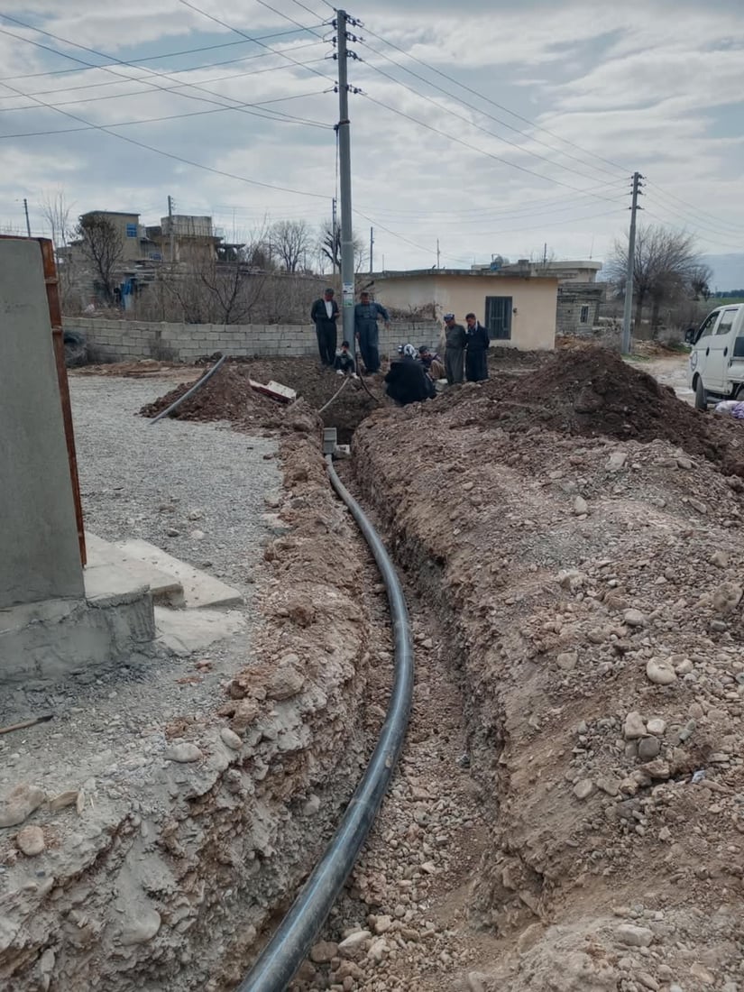 گوندی خەندەکە لە ناحیەی ژاراوە گرفتی کەمی ئاویان نەما