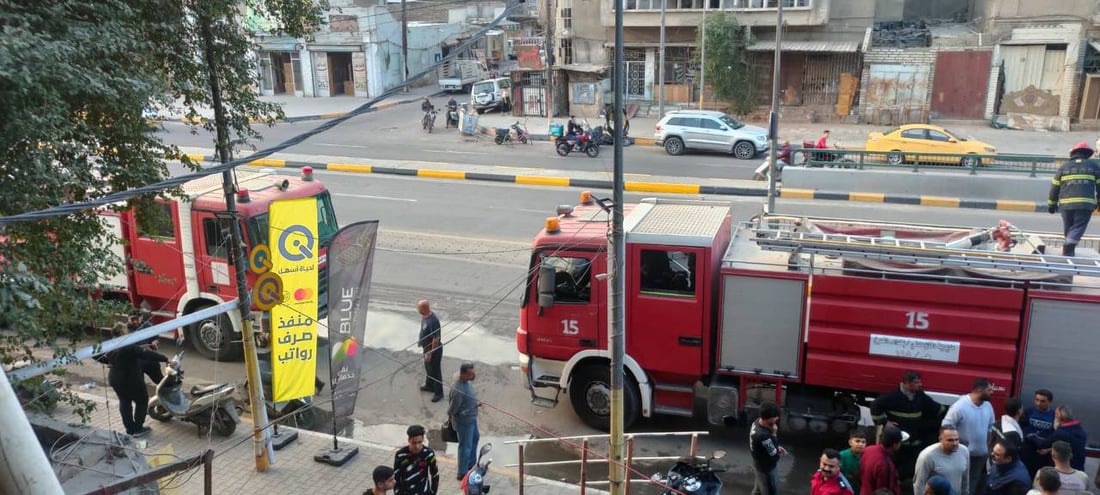 الدفاع المدني: اقتحام ناجح لحريق العلاوي وإنقاذ خمسة مصابين (صور)