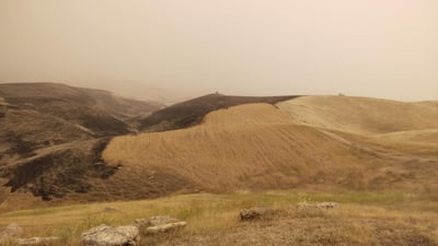 ھەورەبروسکە پێنج دۆنم گەنمی سووتاند