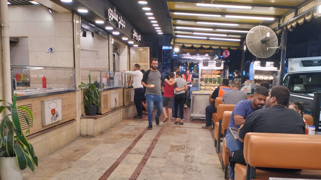 ليالي شارع المسبح أحلى ما في بغداد الجديدة.. تجارة وشاي وعشاء فاخر (صور)