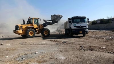 حاجیاوا لە پاشماوەی خانووبەرە پاک دەکرێتەوە