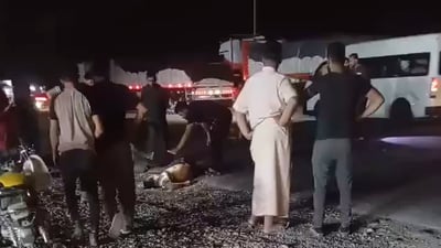 ئۆتۆمبێلێک لە ماتۆڕسکیلێکی دا و دوو کارمەندی هێزە ئەمنییەکان گیانیان لەدەستدا