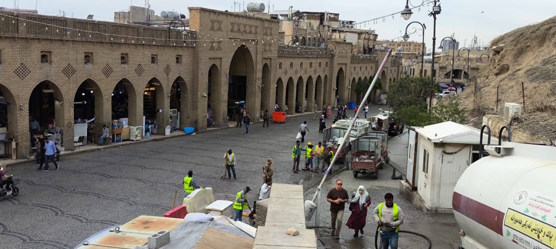 قەڵای هەولێر شۆردرا