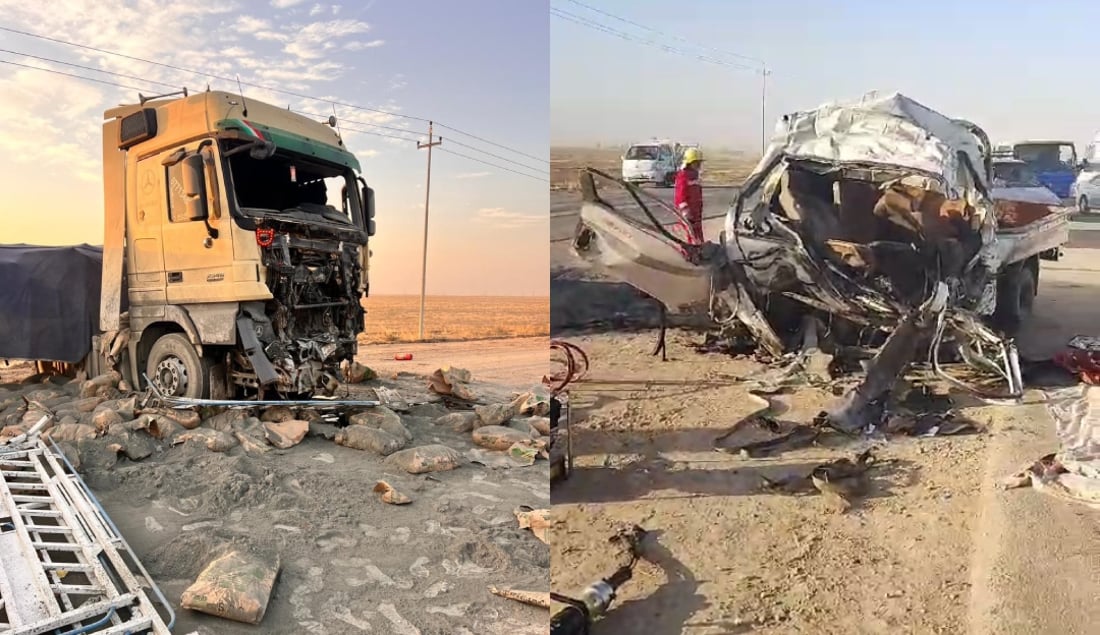 Three family members killed in head-on collision on Kirkuk-Tikrit highway