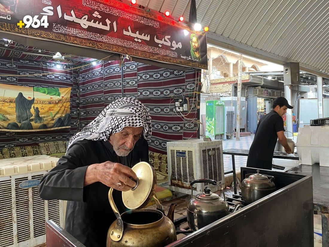 صور: مواكب ذي قار أوقدت تحت القهوة بانتظار “مشاية الأربعين”