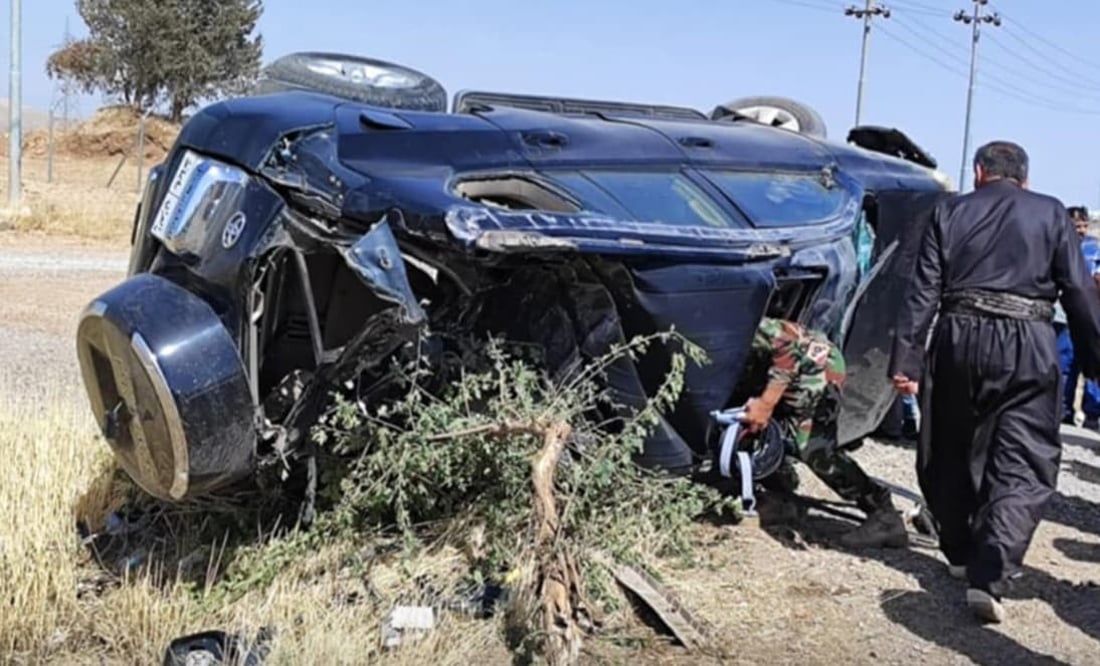 One dead, two injured in high-speed crash on Arbat Road in Sulaymaniyah