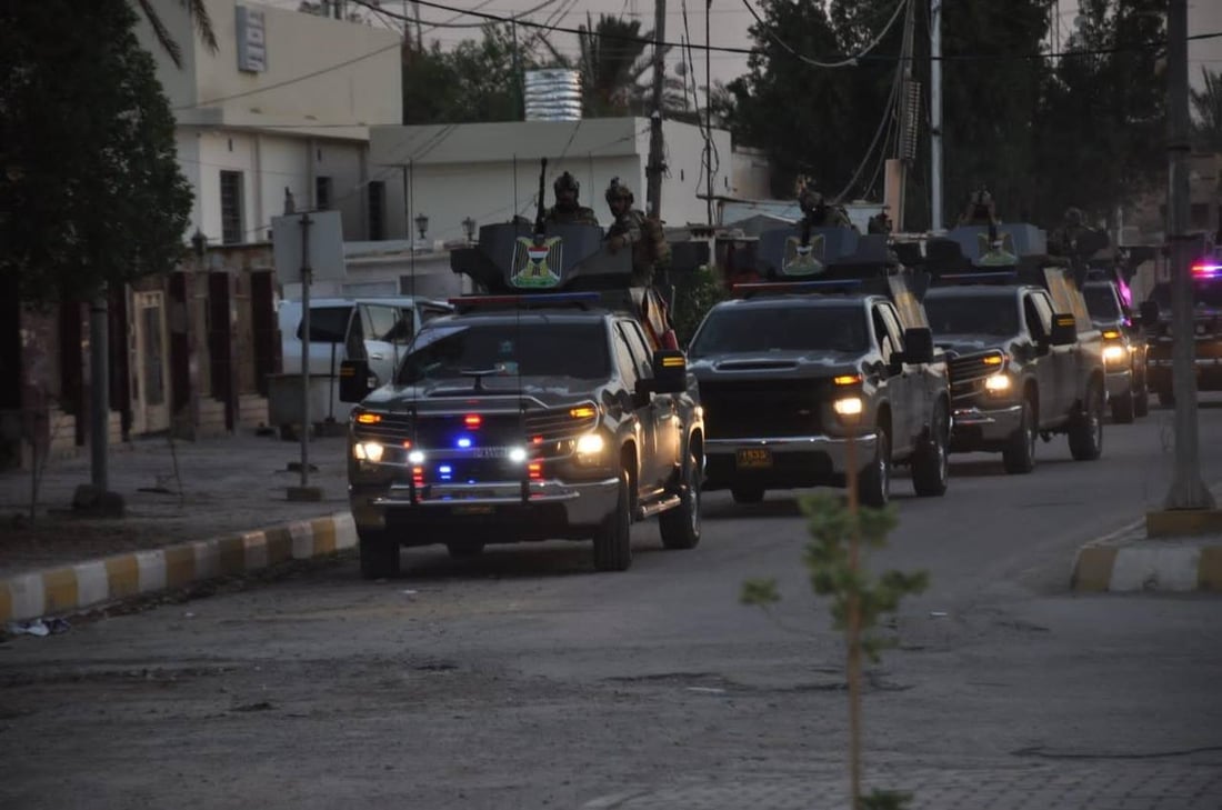 صور من الديوانية: انتشار كثيف لقوات الأمن في الشافعية واعتقال 3 مطلوبين