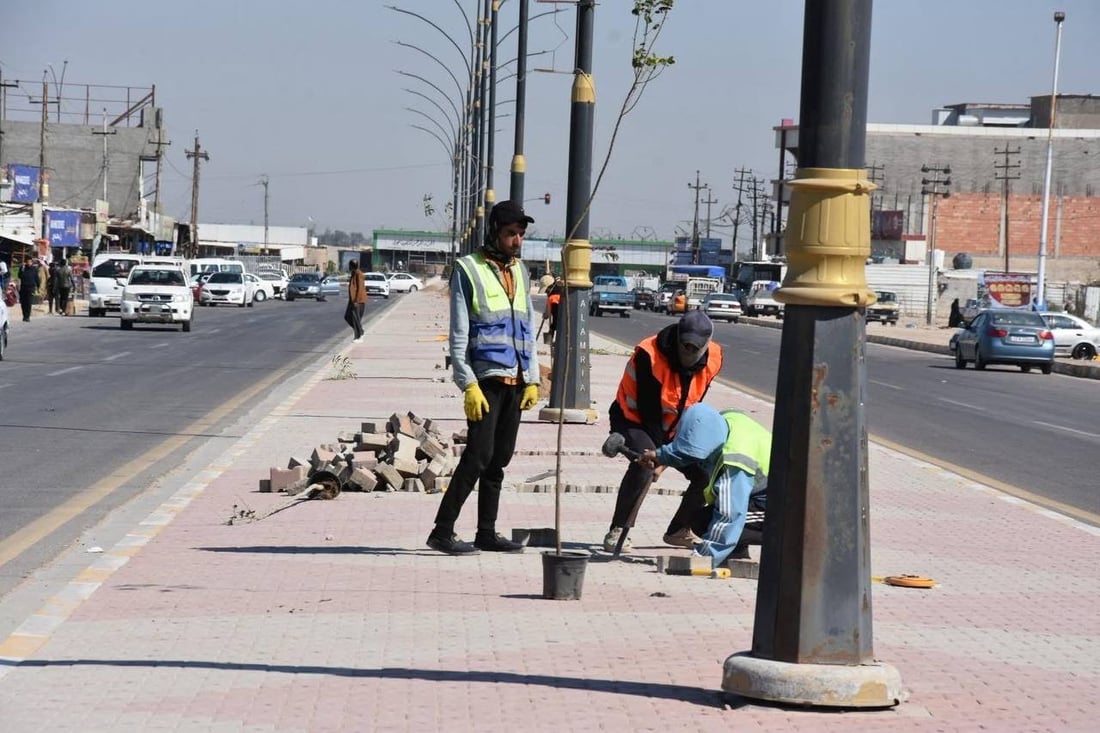 حملة التشجير الربيعية انطلقت.. صور من 8 مدن في الأنبار