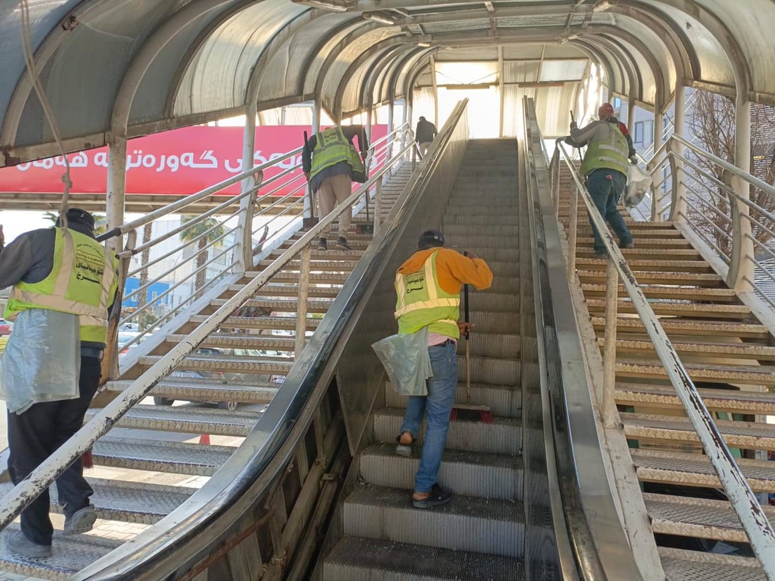 لە یەکەم هەفتەی مانگی رەمەزاندا نزیکەی نۆ تۆن زبڵ لە عەلوەی هەولێر کۆکرایەوە