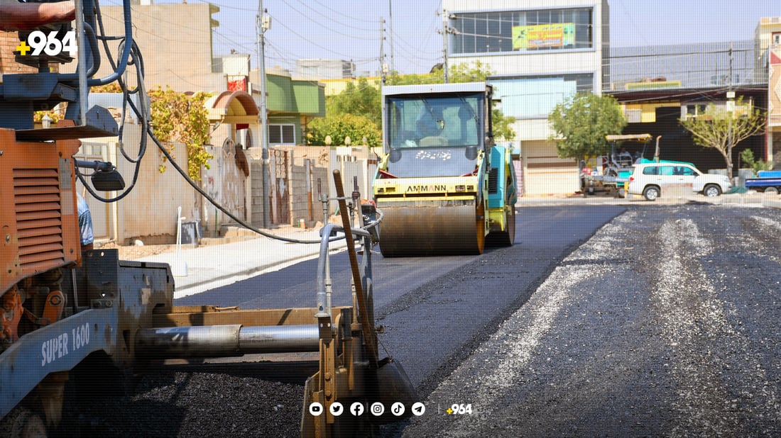 ئەمساڵ 75 هەزار مەتر شەقامەکانی کەلار قیرتاو کراون
