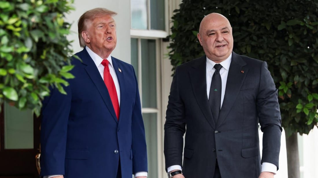 ترامب يستقبل الرئيس اللبناني في البيت الأبيض ويتوعد الحوثيين بإجراءات صارمة