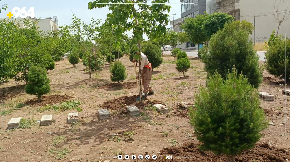 لە سلێمانی نۆژەنکردنەوەی باخچەی ناو کۆڵانەکان دەستیپێکرد