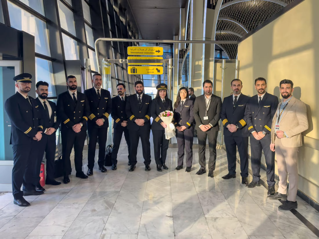 Kurdish female pilot makes history with Baghdad-Dubai flight