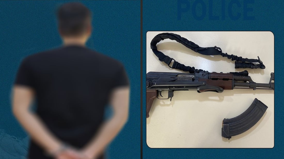 تەقەکەرەکەی عەربەت بە خۆی و چەکەکەیەوە گیران